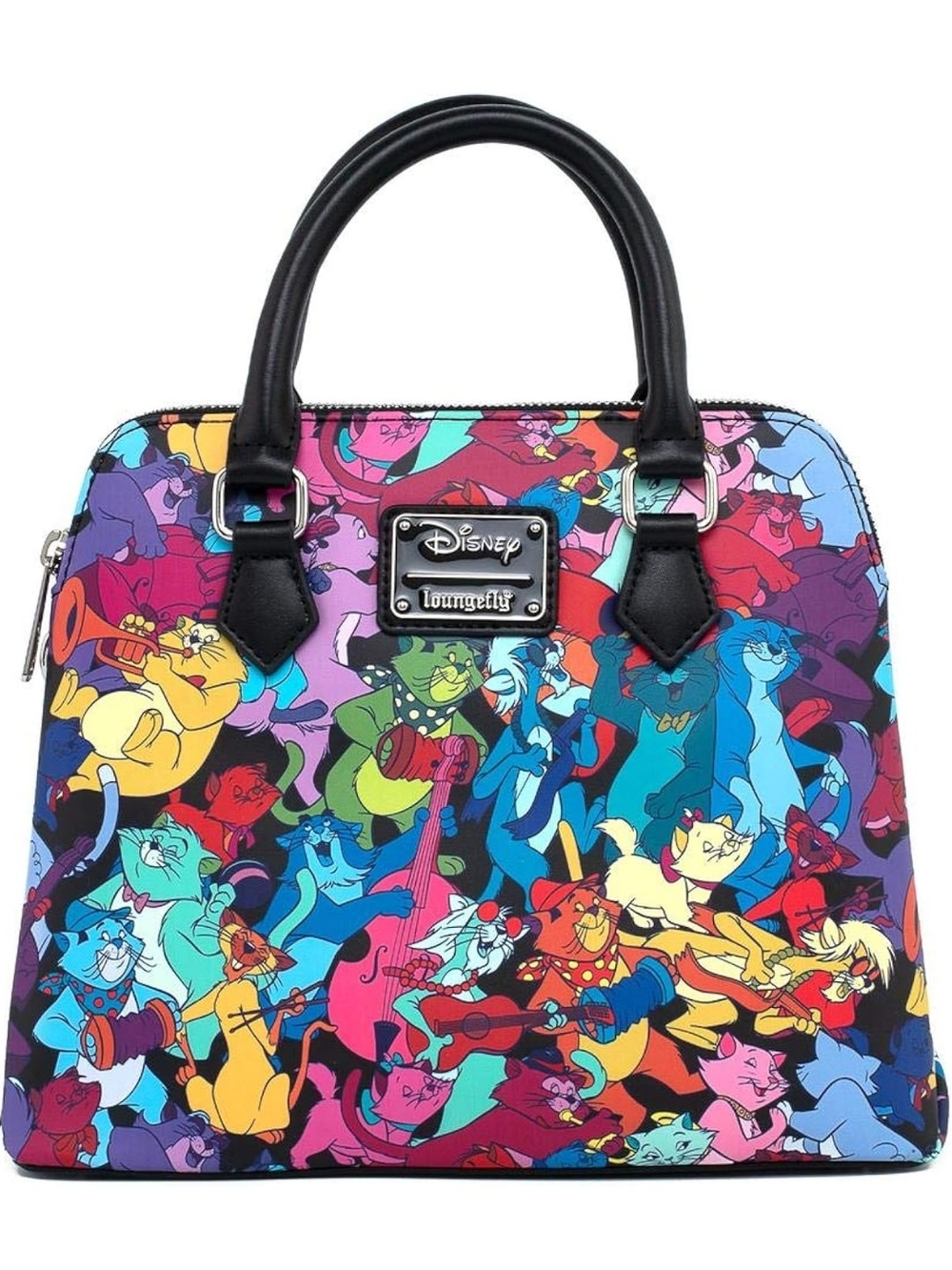 Loungefly Multicolor Disney Aristocats Character Satchel with Black Handles